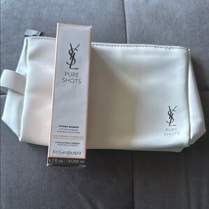 New Yves Saint Laurent Pure Shots Lotion Essence (200 ml) + White Cosmetic Pouch